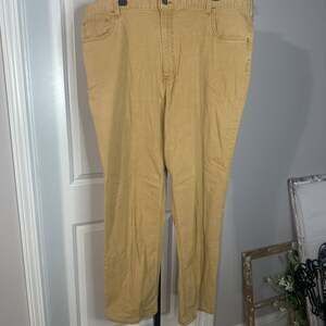 Carhartt Men's Relaxed Fit Duck Canvas Work Pants in Khaki#97